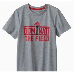 Adidas "Dominate The Field" Logo Graphic Tee